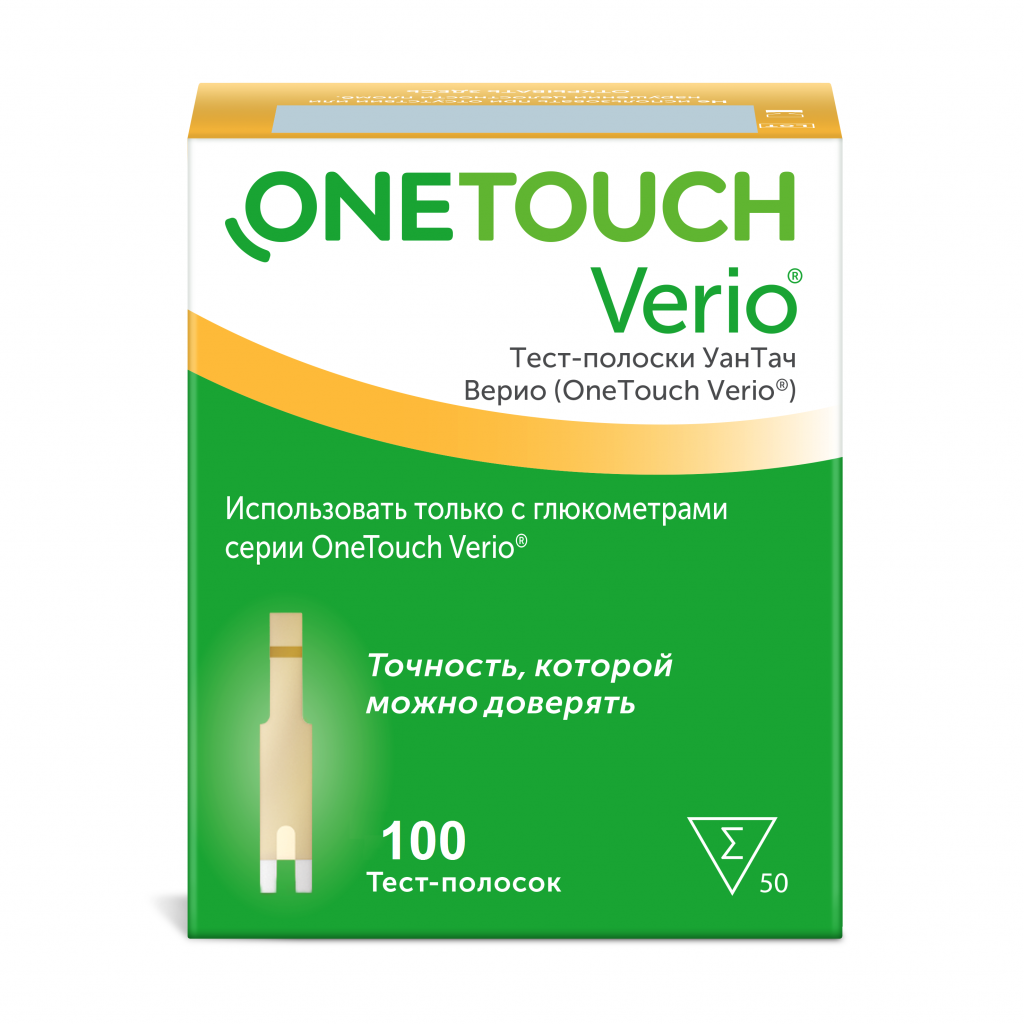 Тест-полоски Ван Тач Верио 100 штук
